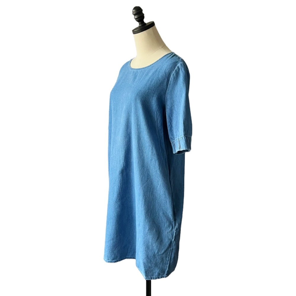 COS Denim Chambray Shift Dress | US 10 - Picture 3 of 10